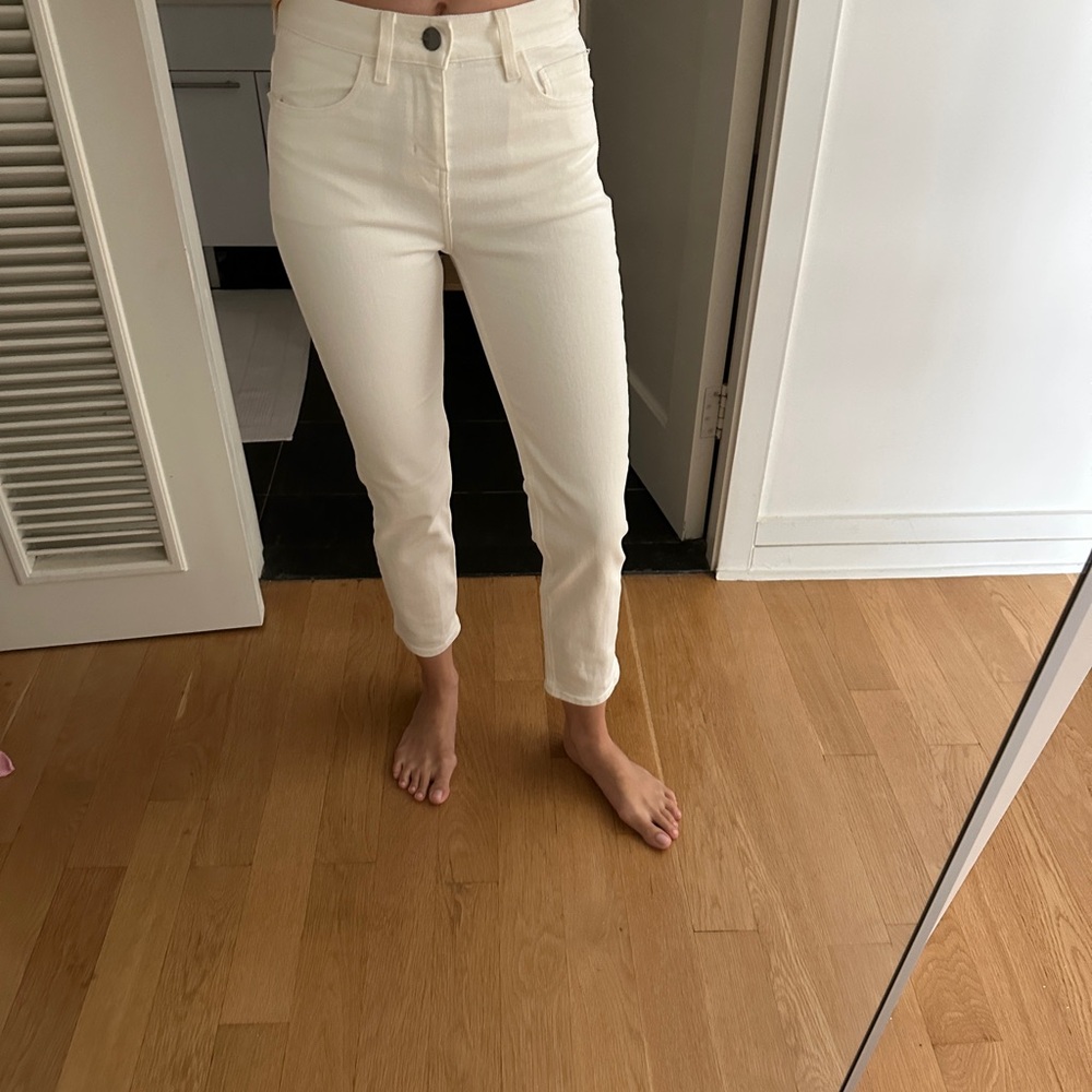 Theory White Jeans